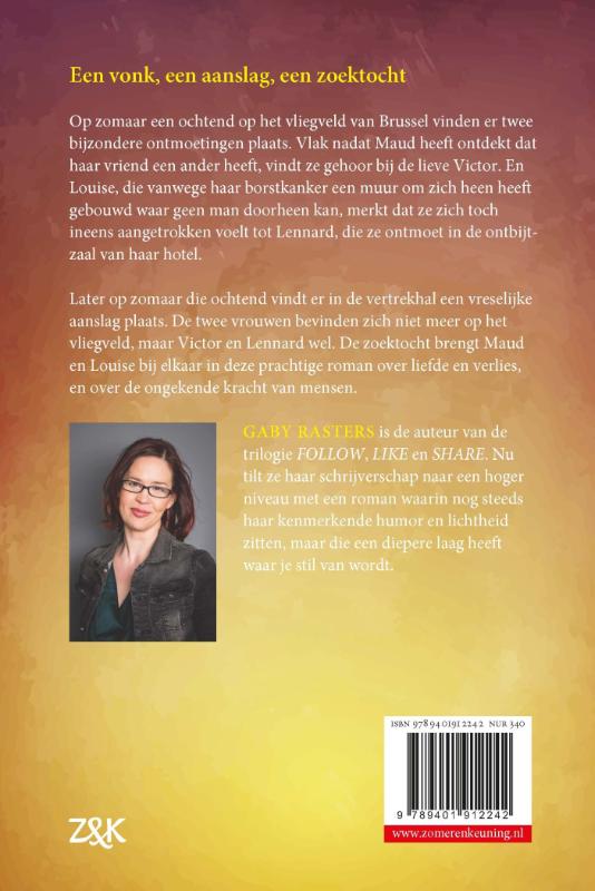 Achterkant van Nooit meer bang