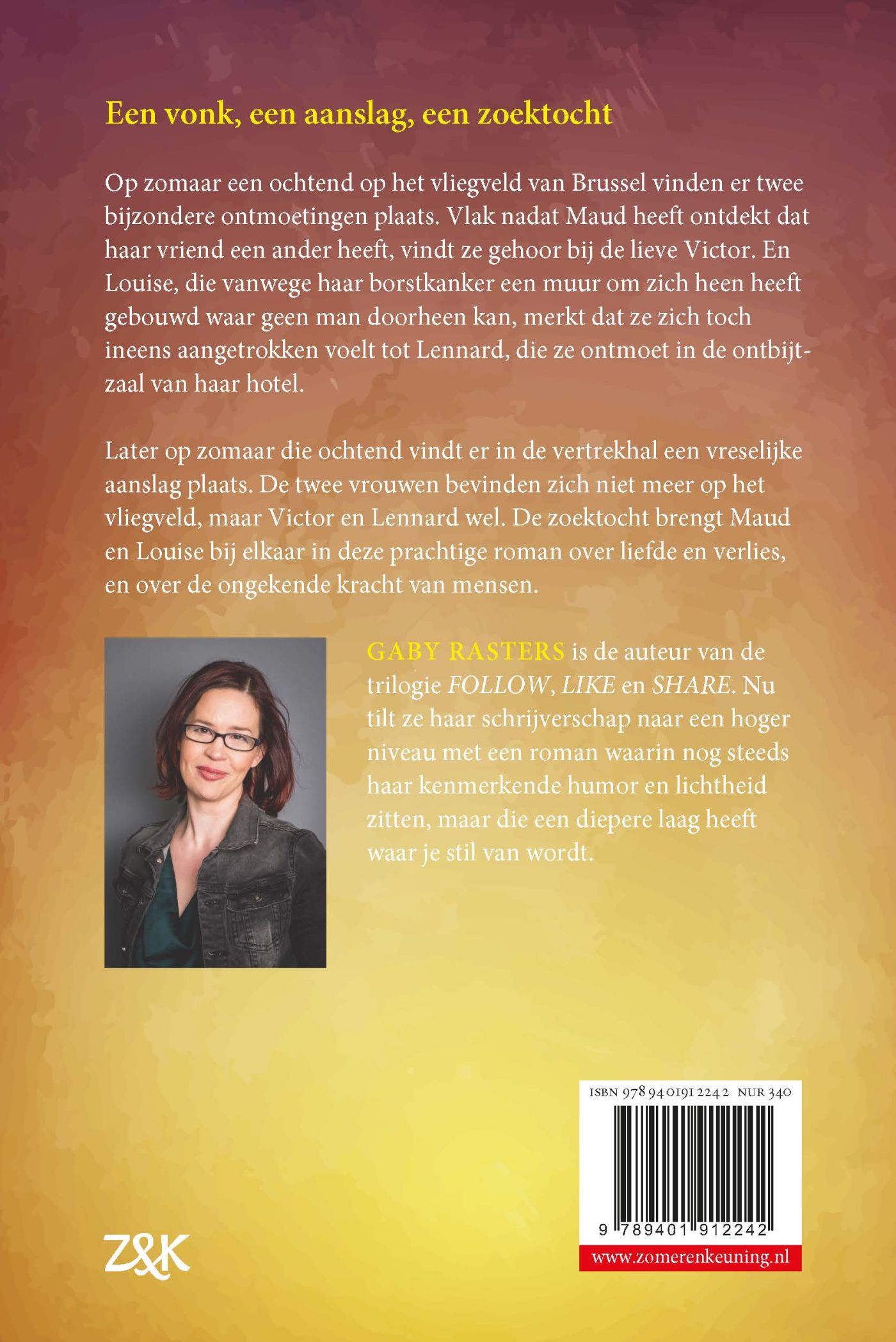Achterkant van Nooit meer bang