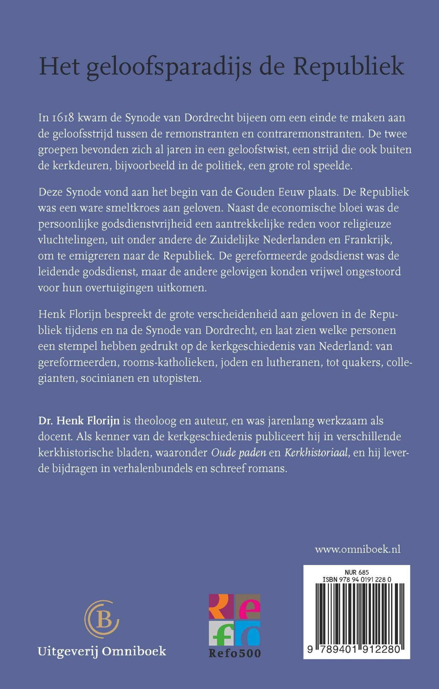 Achterkant van Geloven in de Republiek