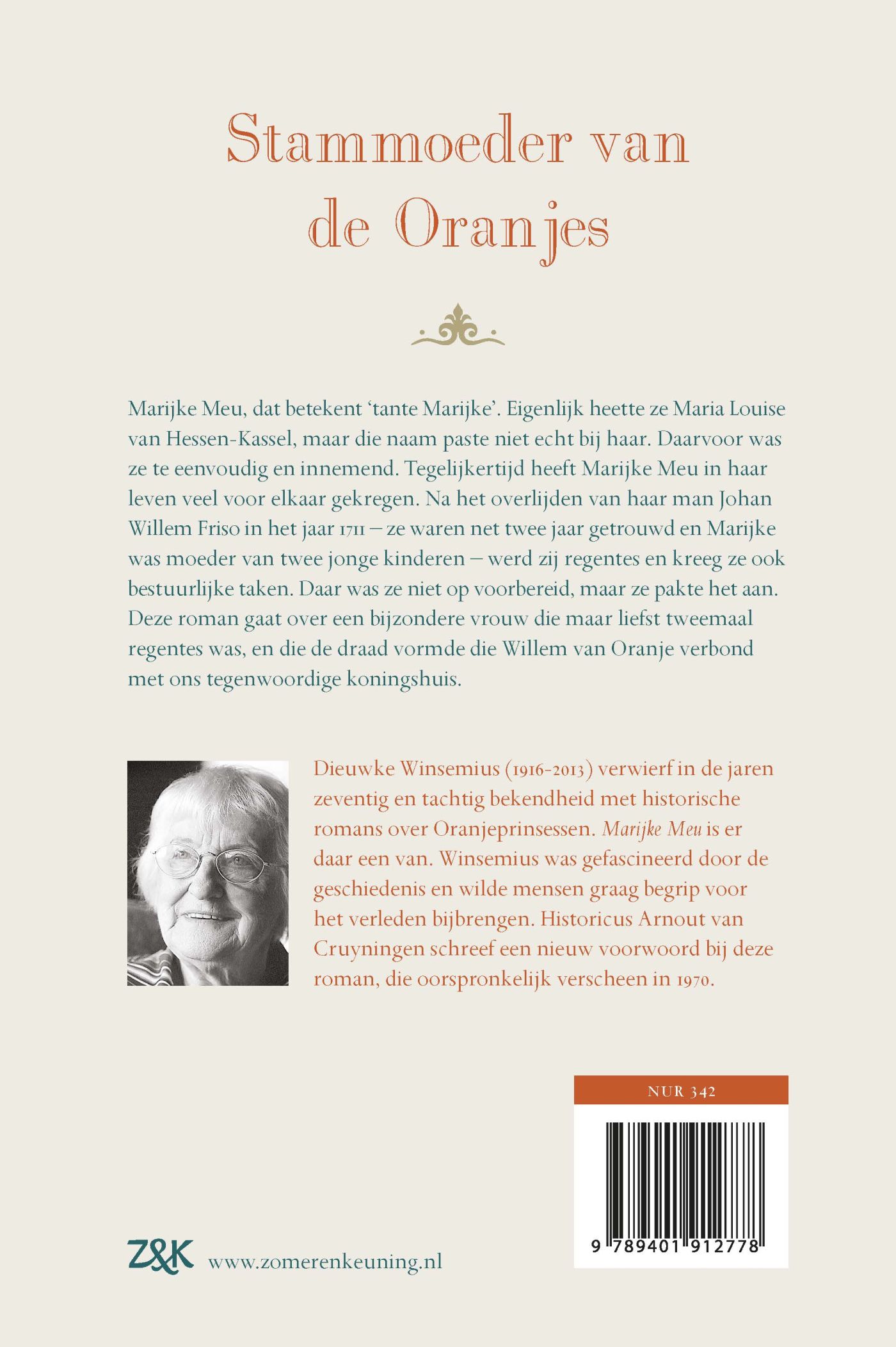 Achterkant van Marijke Meu