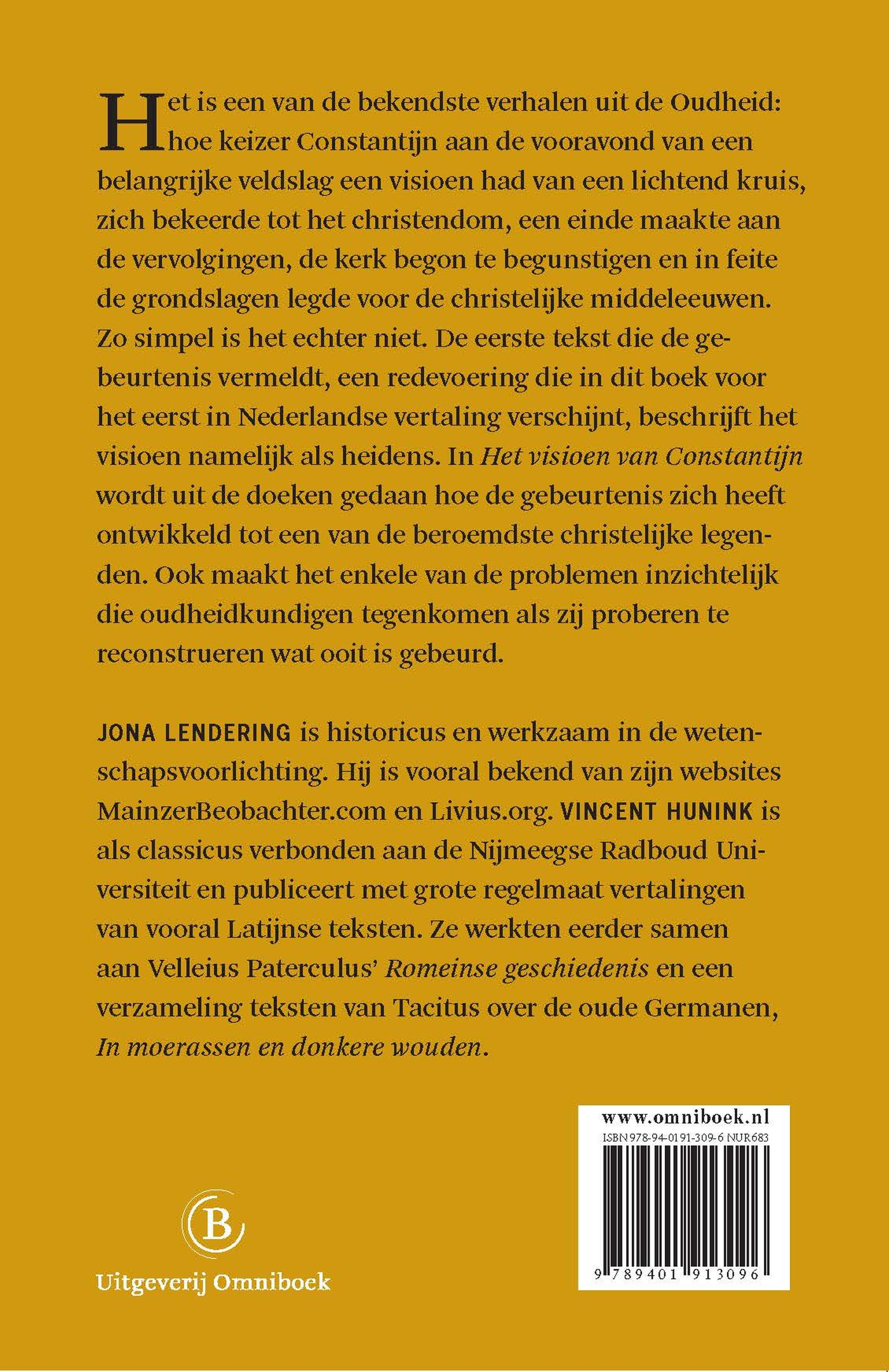 Achterkant van Het visioen van Constantijn