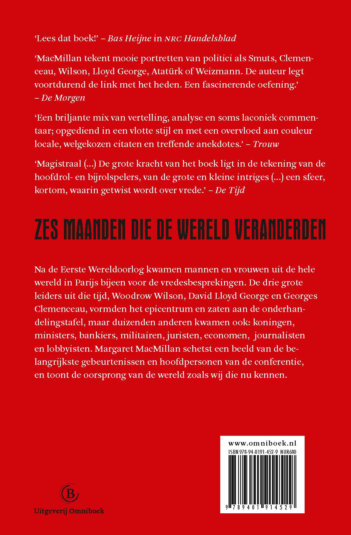 Achterkant van Vredestichters