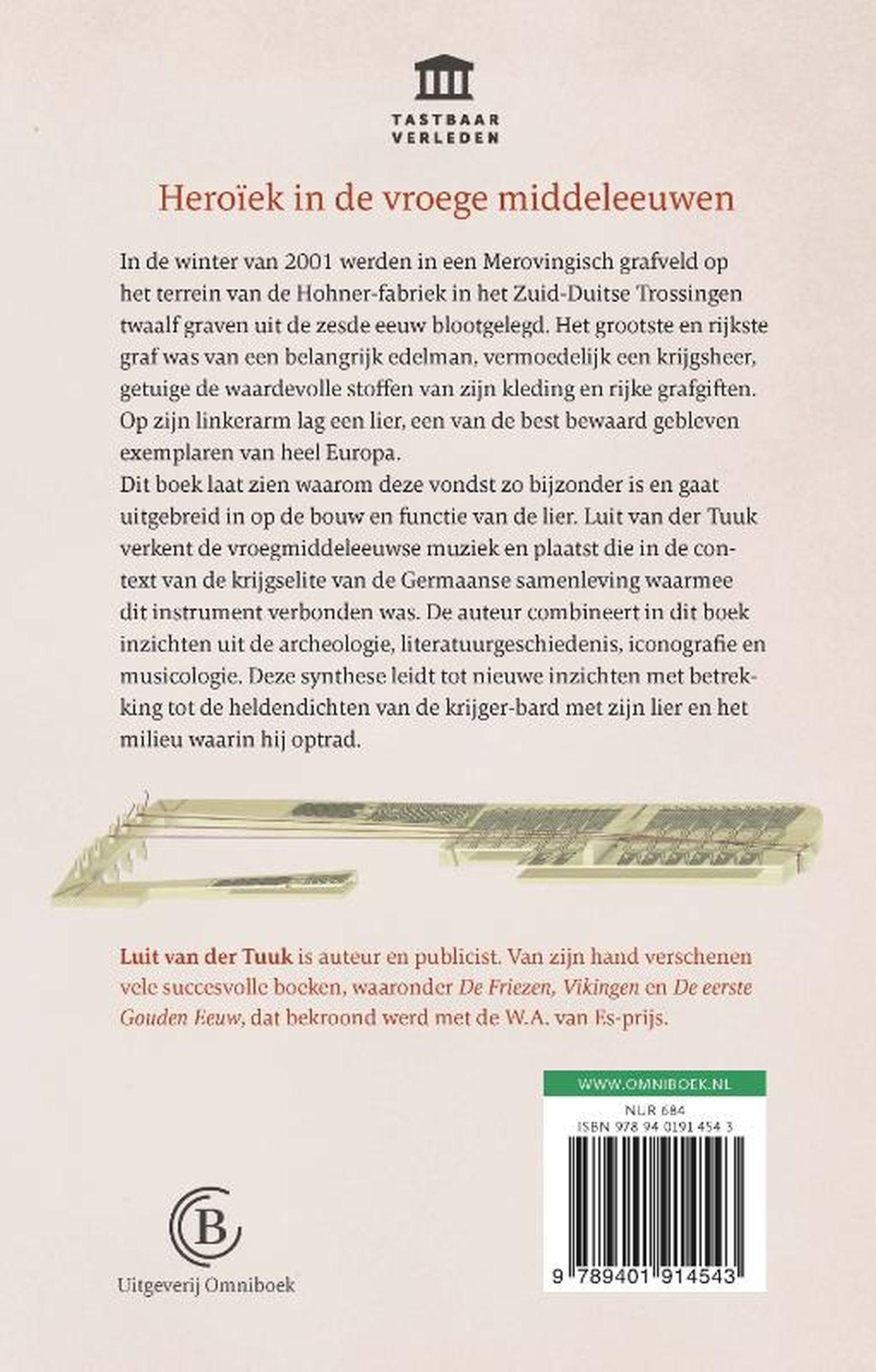 Achterkant van De lier van Trossingen
