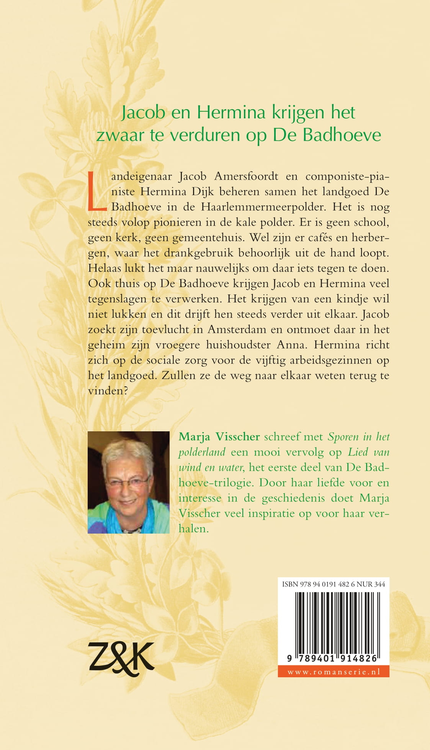Achterkant van Sporen in het polderland