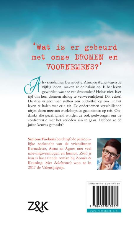 Achterkant van Zoals je bent