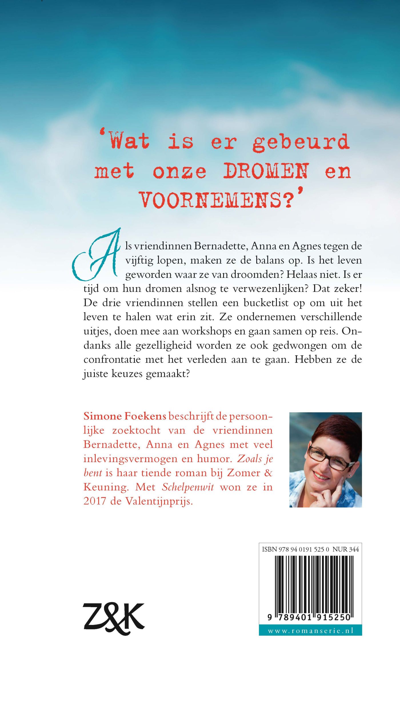 Achterkant van Zoals je bent