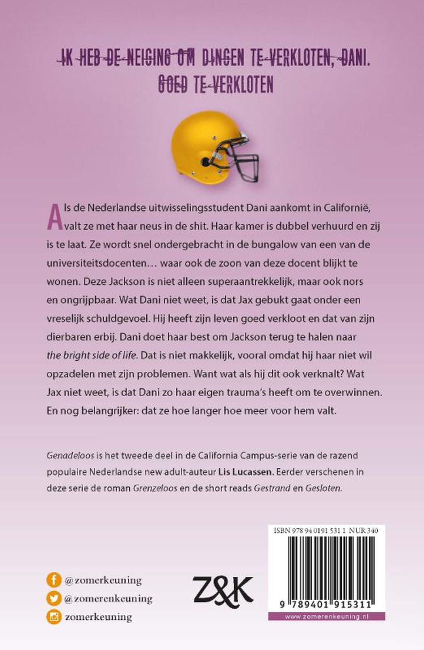 Achterkant van Genadeloos