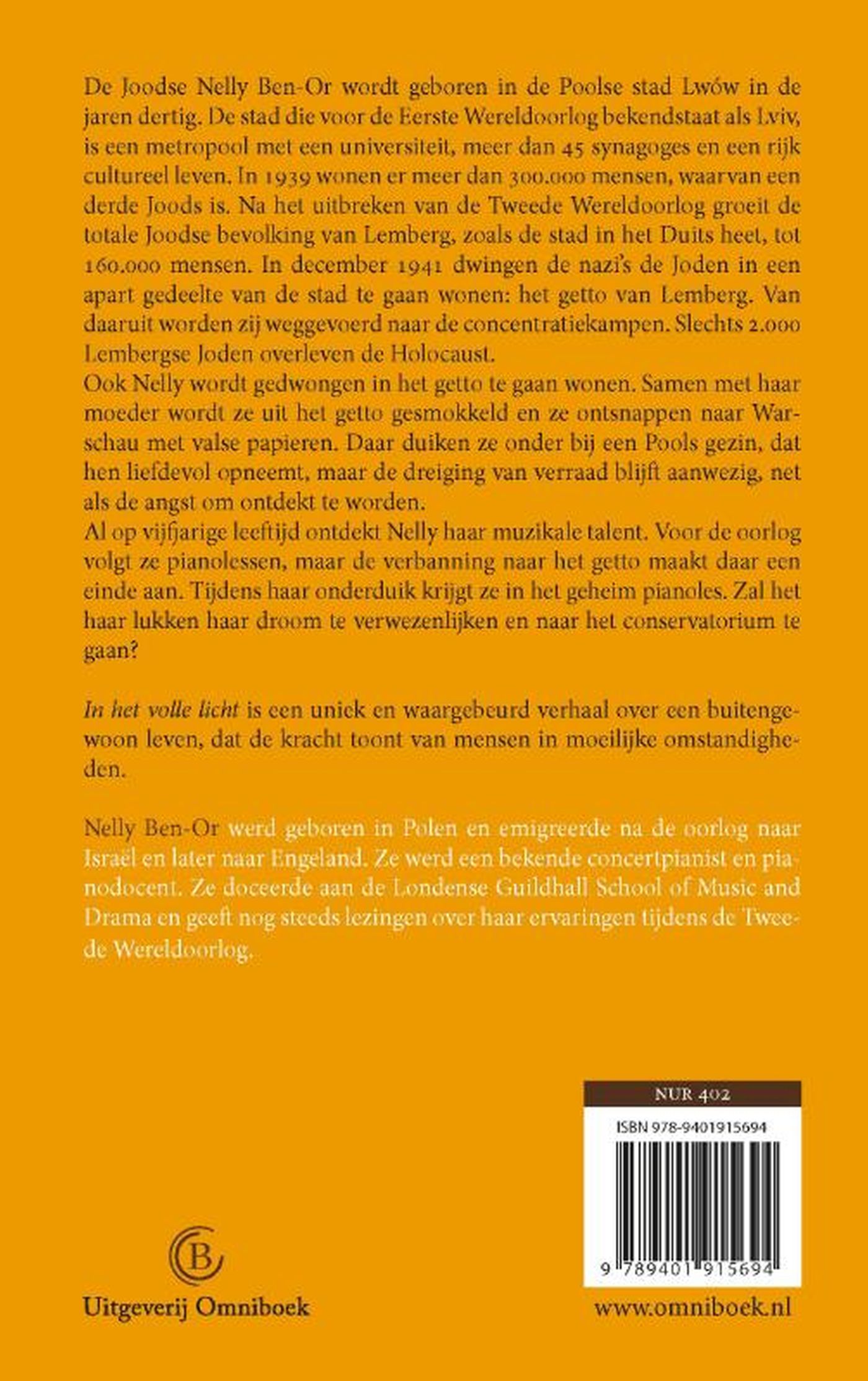 Achterkant van In het volle licht