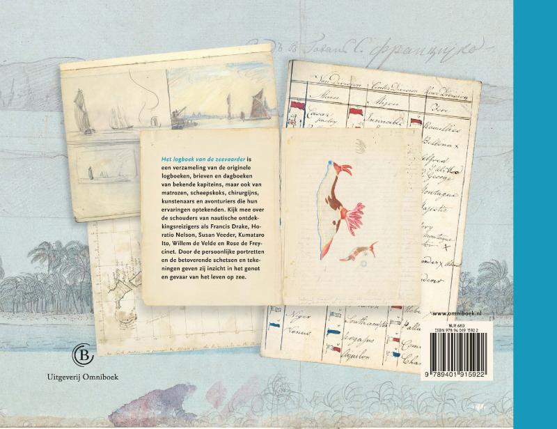 Achterkant van Het logboek van de zeevaarder