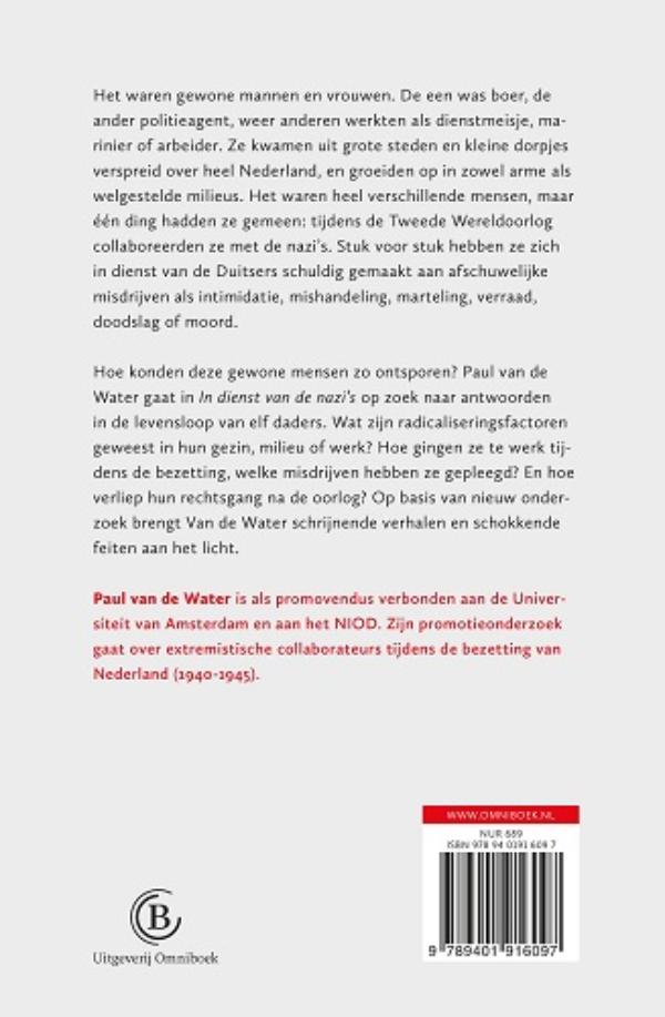 Achterkant van In dienst van de nazi's