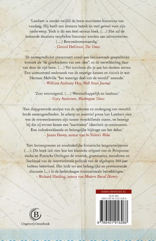 Achterkant van De zeemogendheden