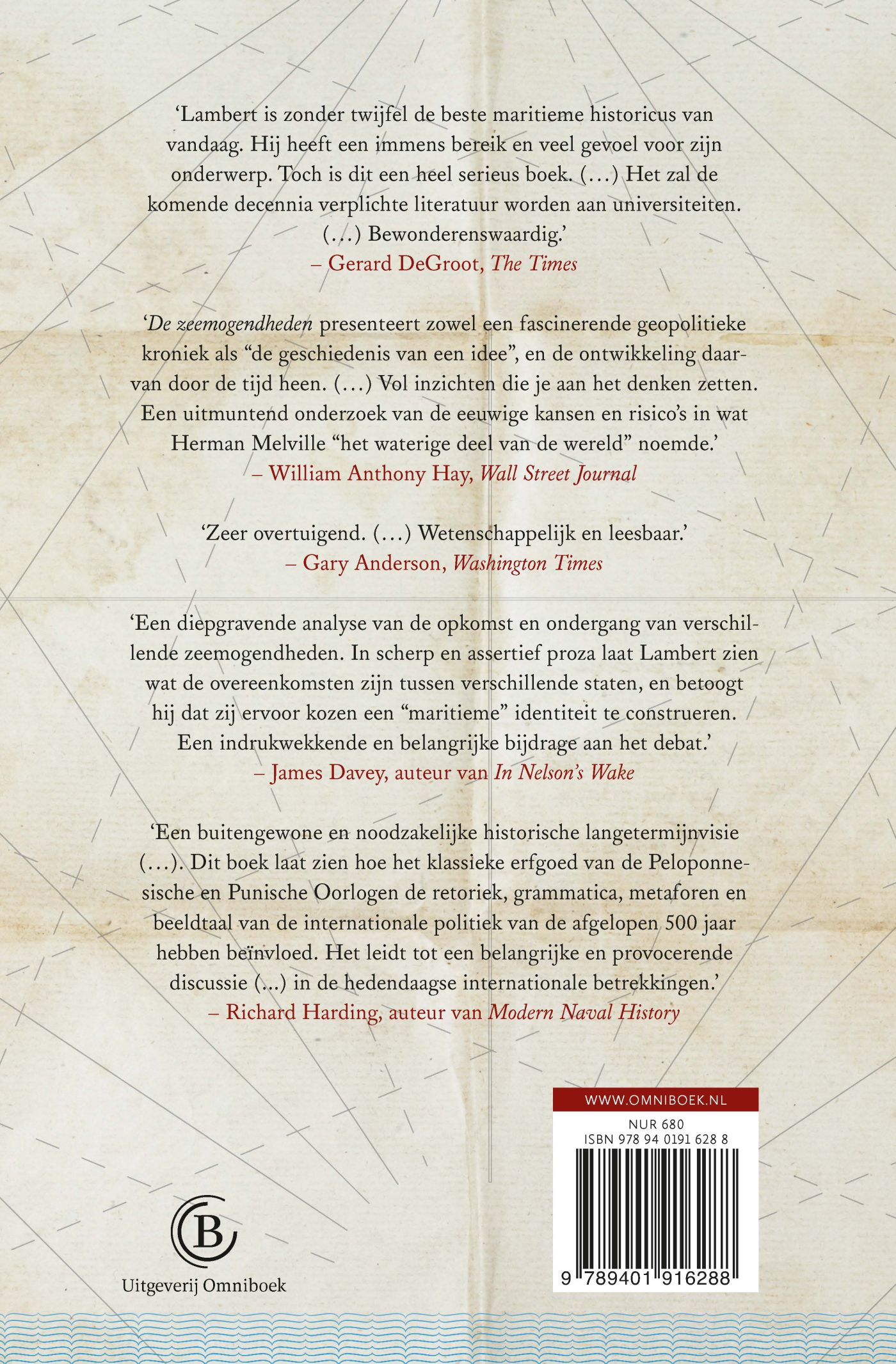 Achterkant van De zeemogendheden