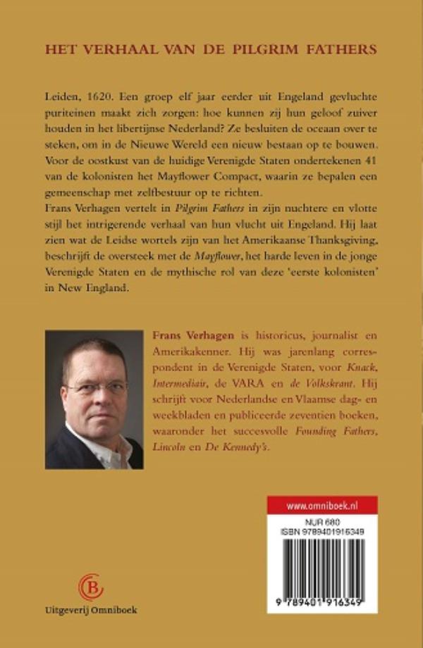 Achterkant van Pilgrim Fathers