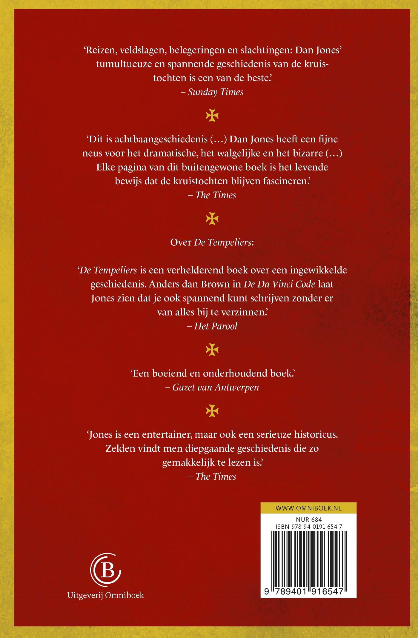 Achterkant van De Kruisvaarders