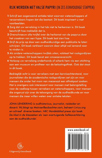 Achterkant van Bedrieglijk echt