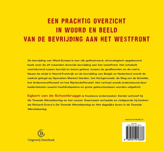 Achterkant van De bevrijding van West-Europa