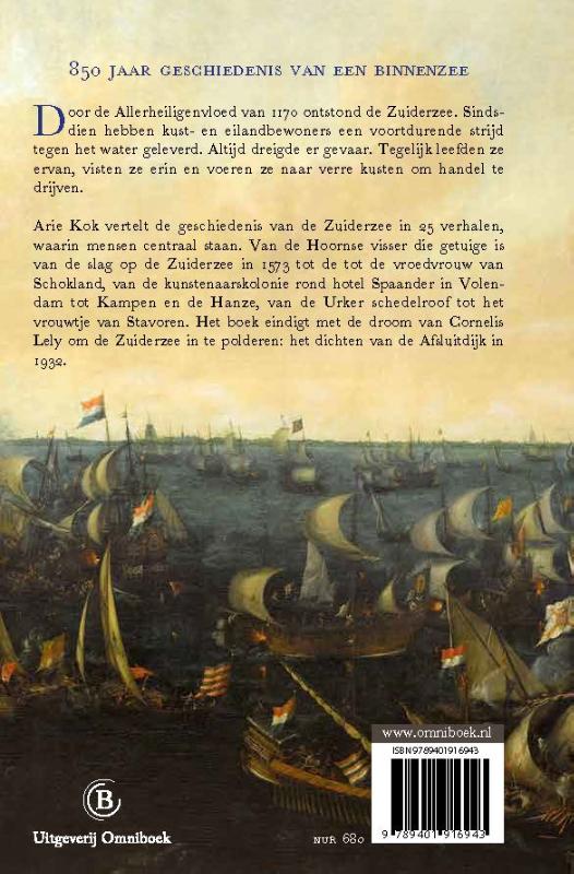 Achterkant van Biografie van de Zuiderzee