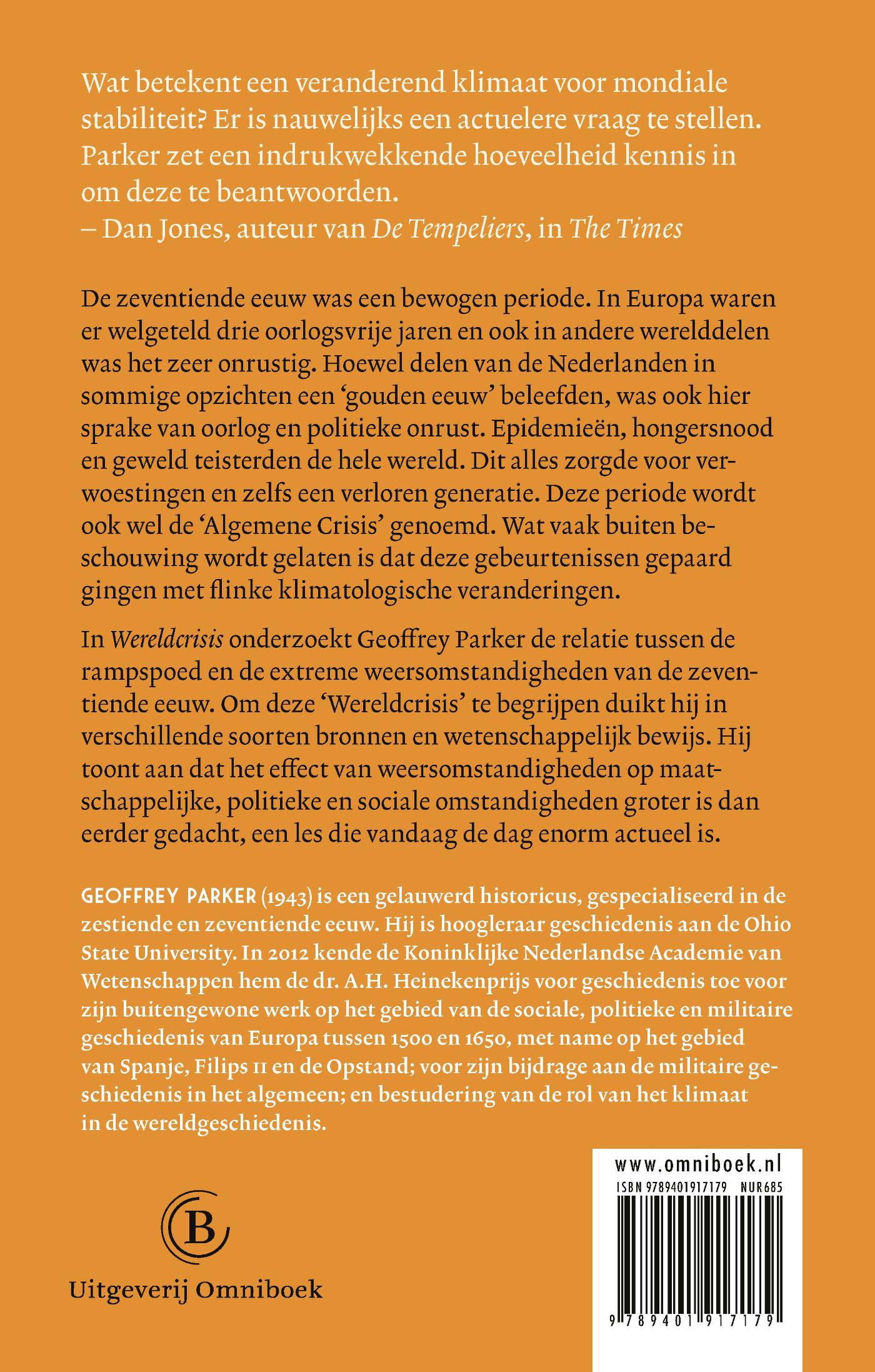 Achterkant van Wereldcrisis