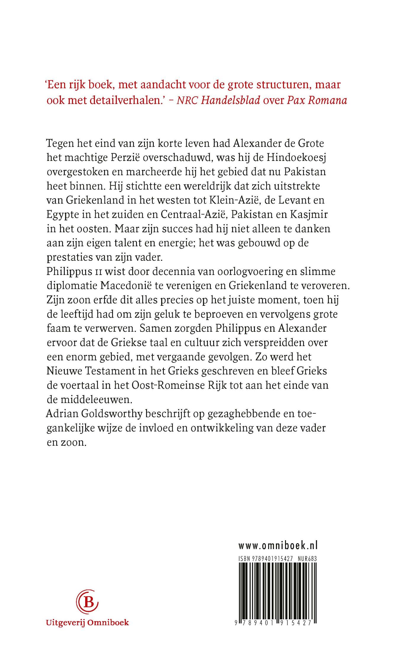 Achterkant van Philippus en Alexander