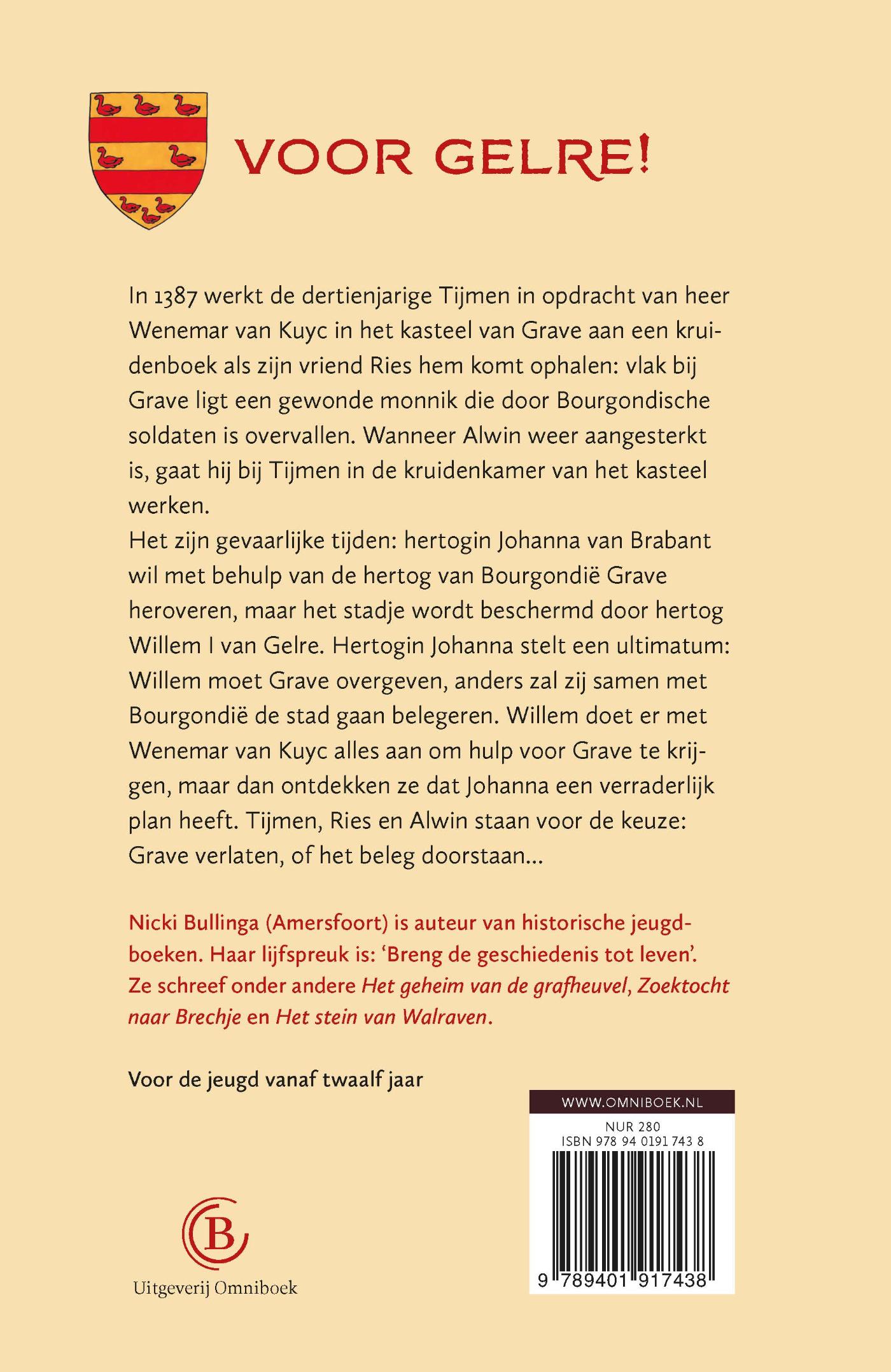 Achterkant van Strijd voor de hertog