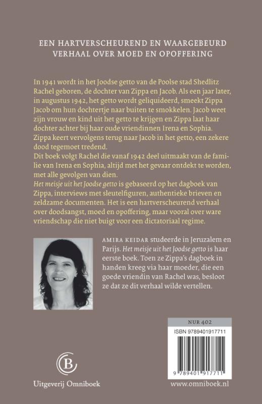 Achterkant van Het meisje uit het Joodse getto