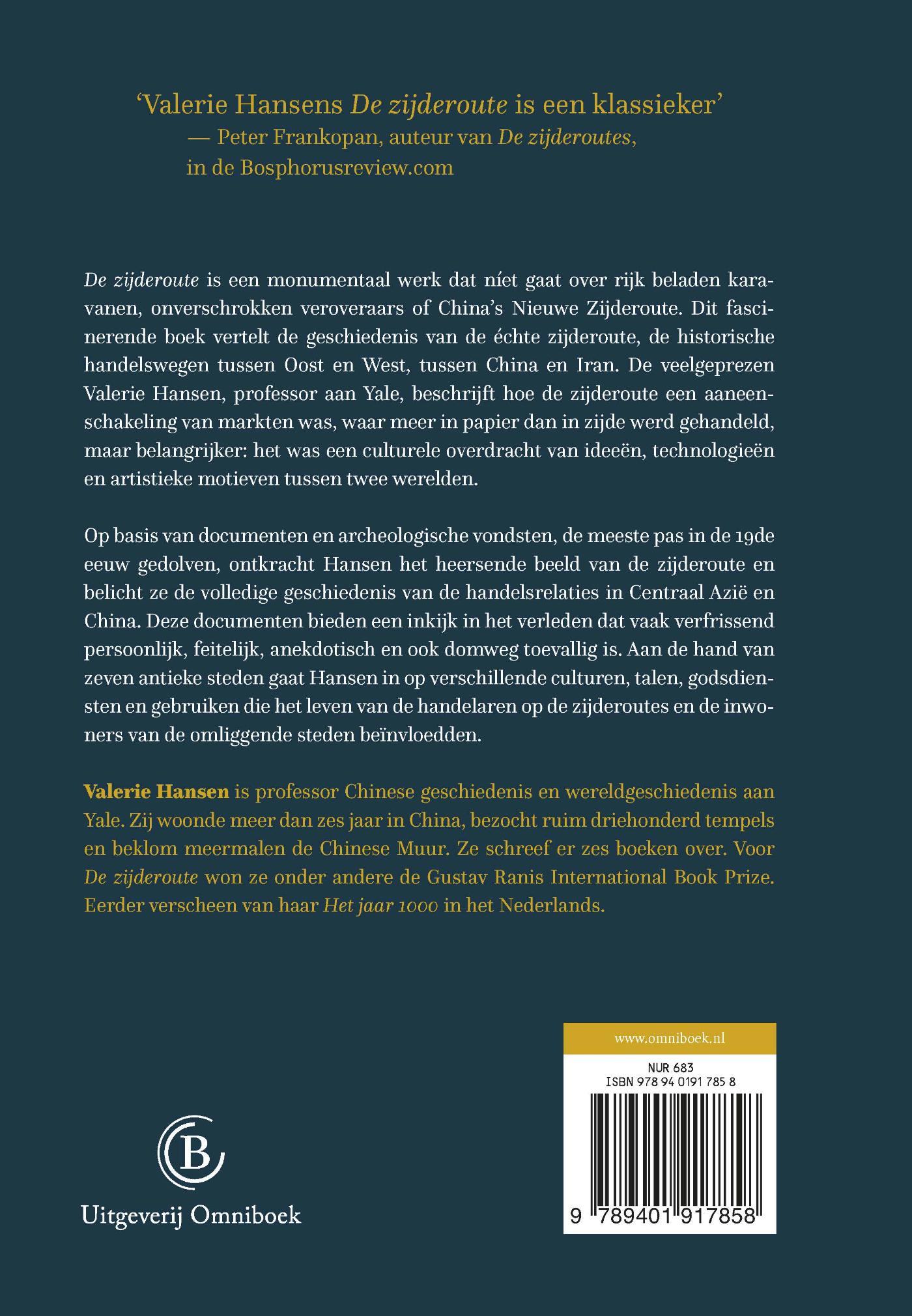 Achterkant van De zijderoute