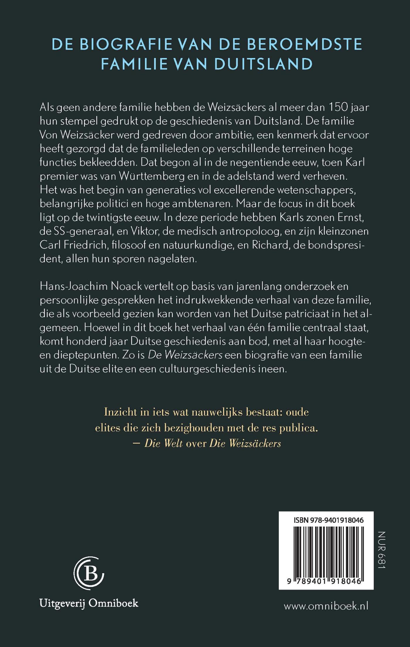 Achterkant van De Weizsäckers