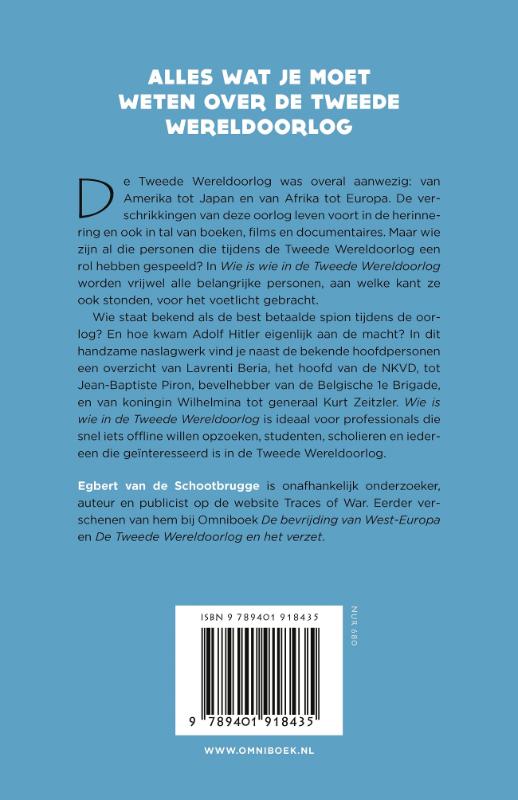 Achterkant van Wie is wie in de Tweede Wereldoorlog