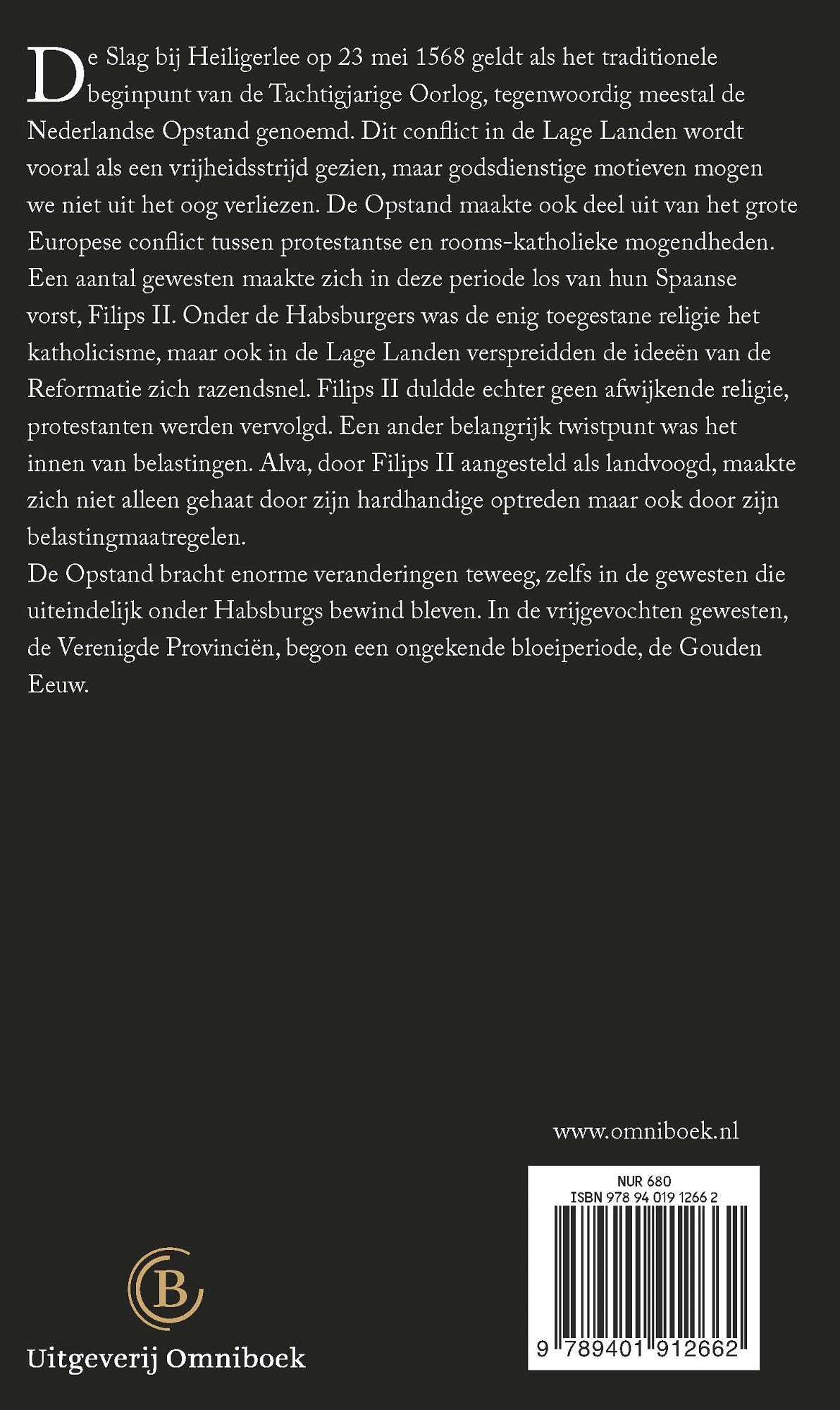 Achterkant van De Opstand 1568-1648