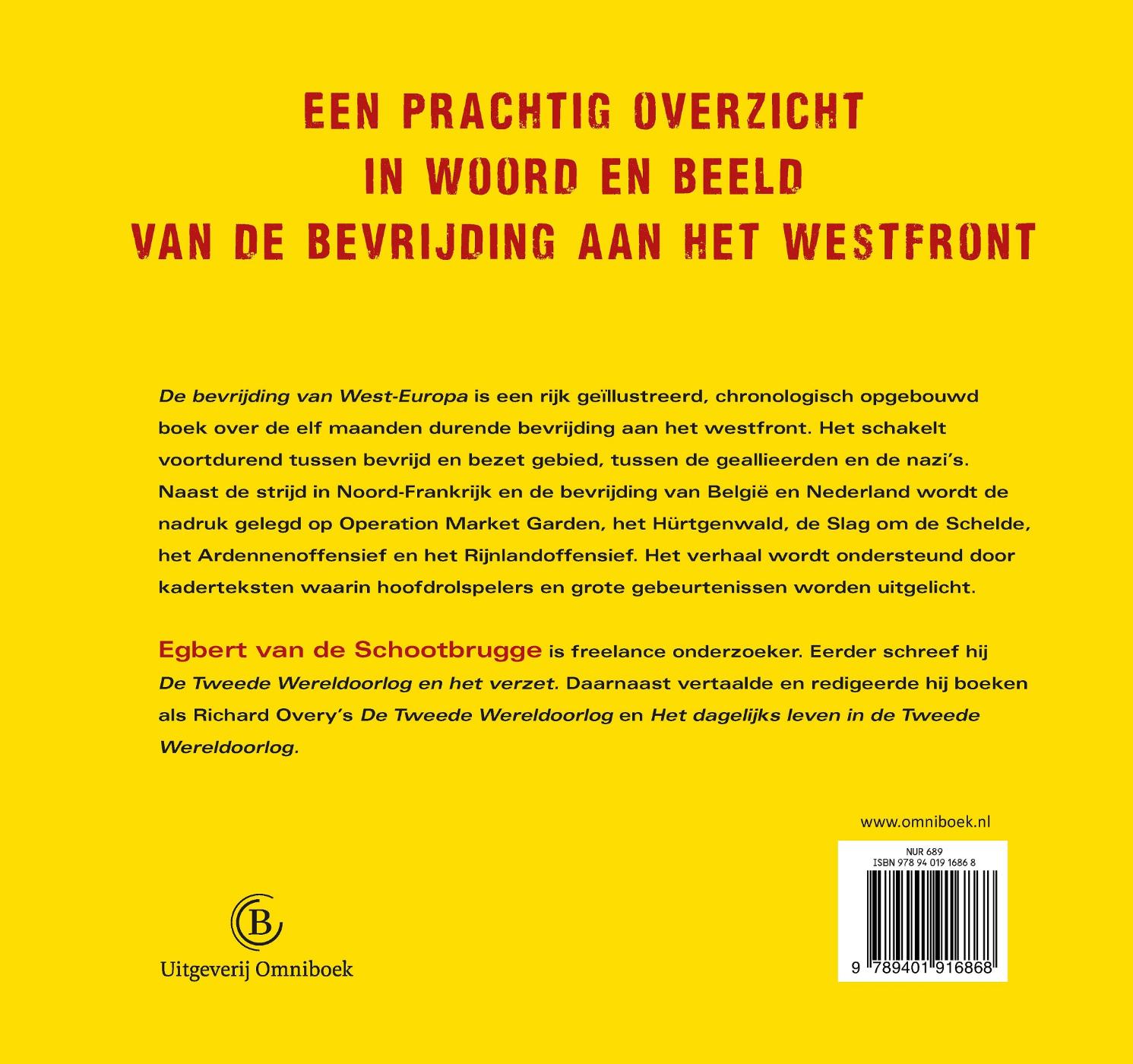 Achterkant van De bevrijding van West-Europa
