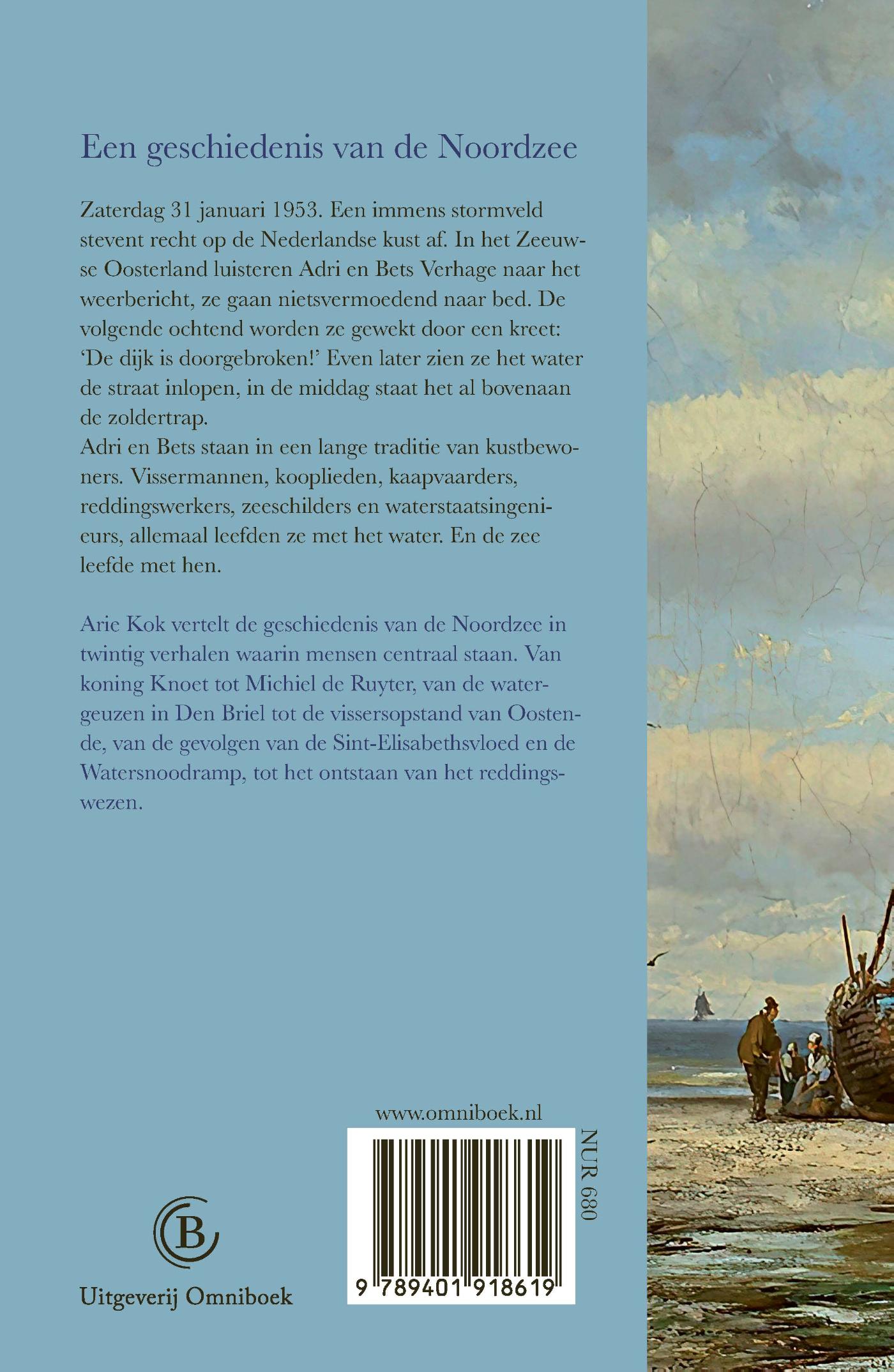 Achterkant van Biografie van de Noordzee