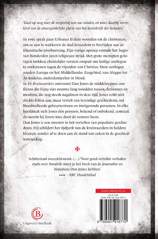Achterkant van De Kruisvaarders