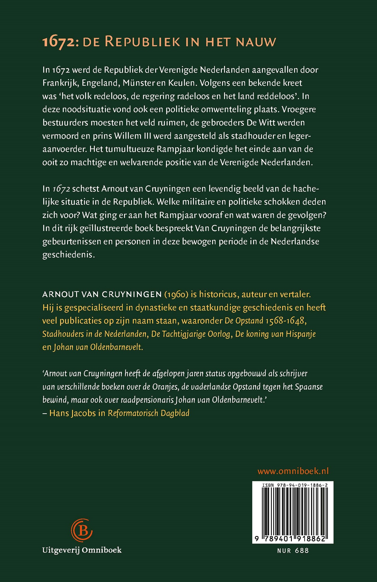 Achterkant van 1672