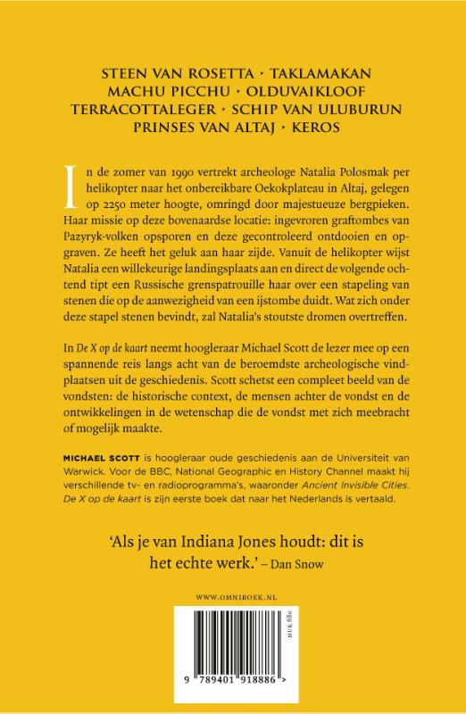 Achterkant van De X op de kaart