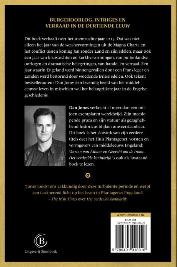 Achterkant van Het verdeelde koninkrijk
