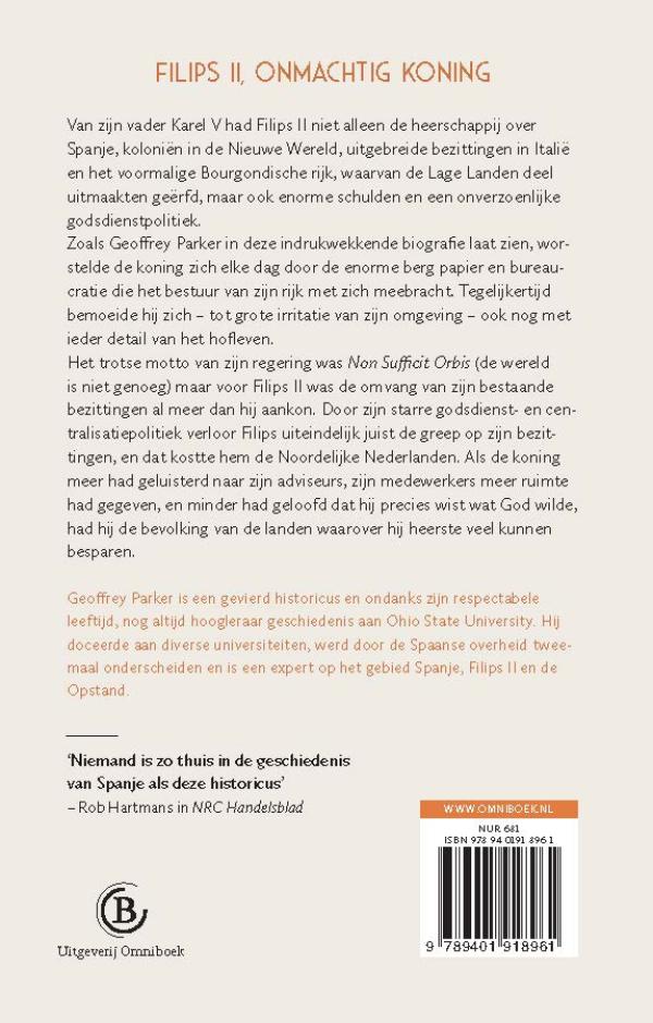 Achterkant van Filips II