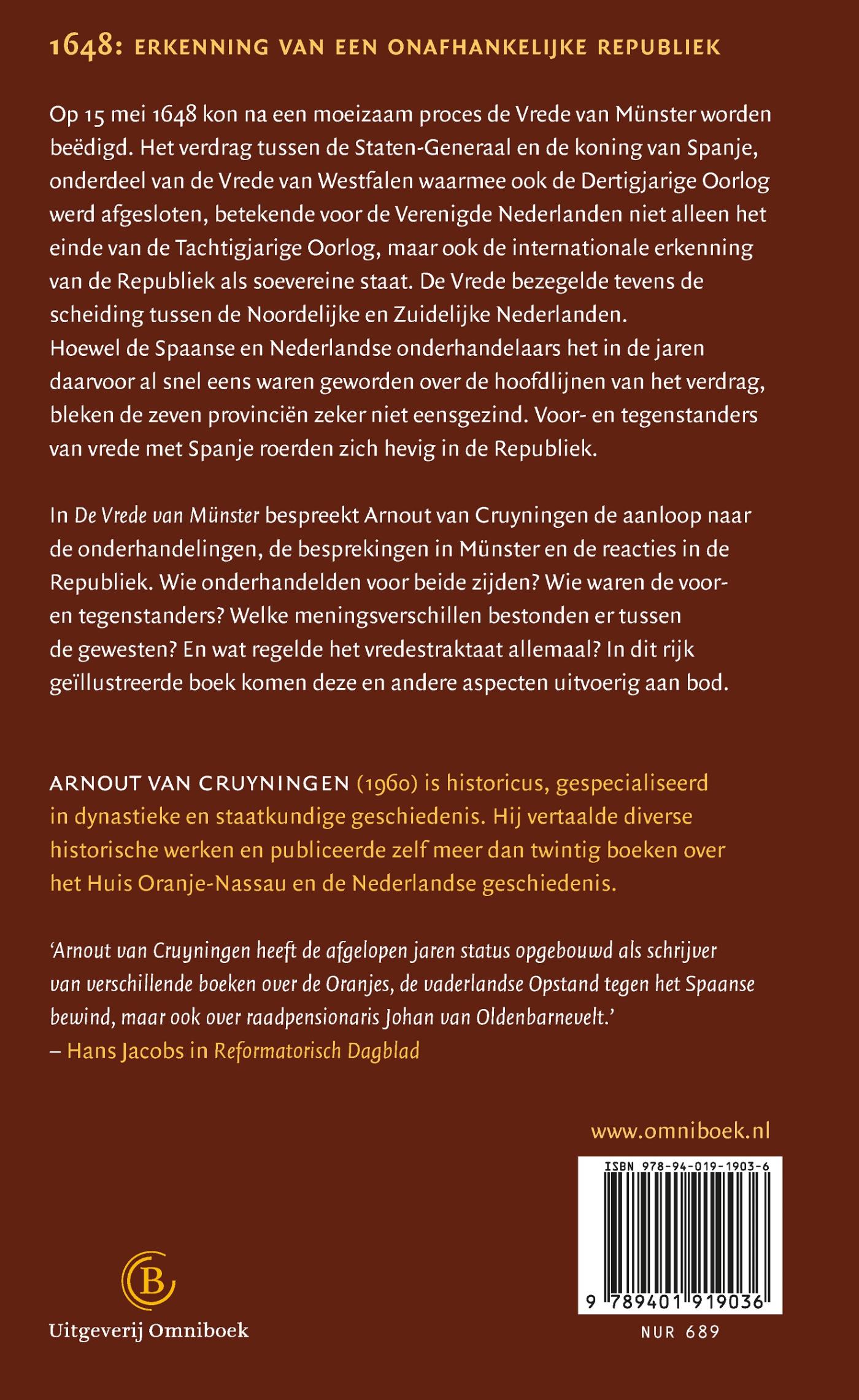 Achterkant van De Vrede van Münster