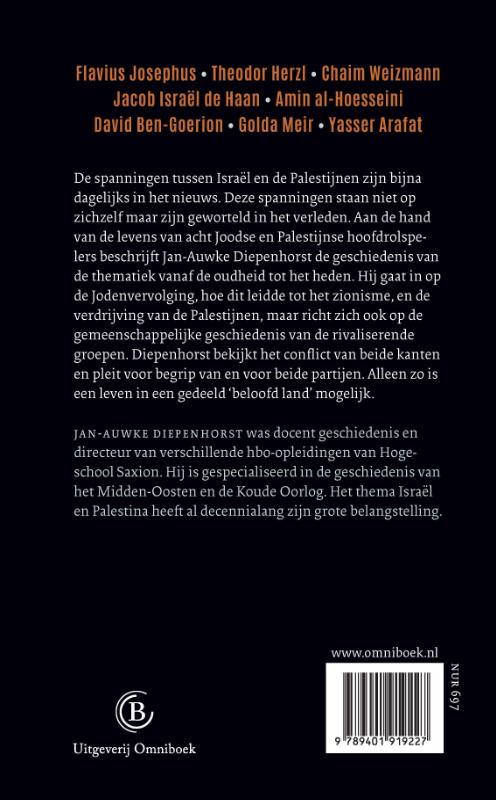 Achterkant van Rivalen in het beloofde land