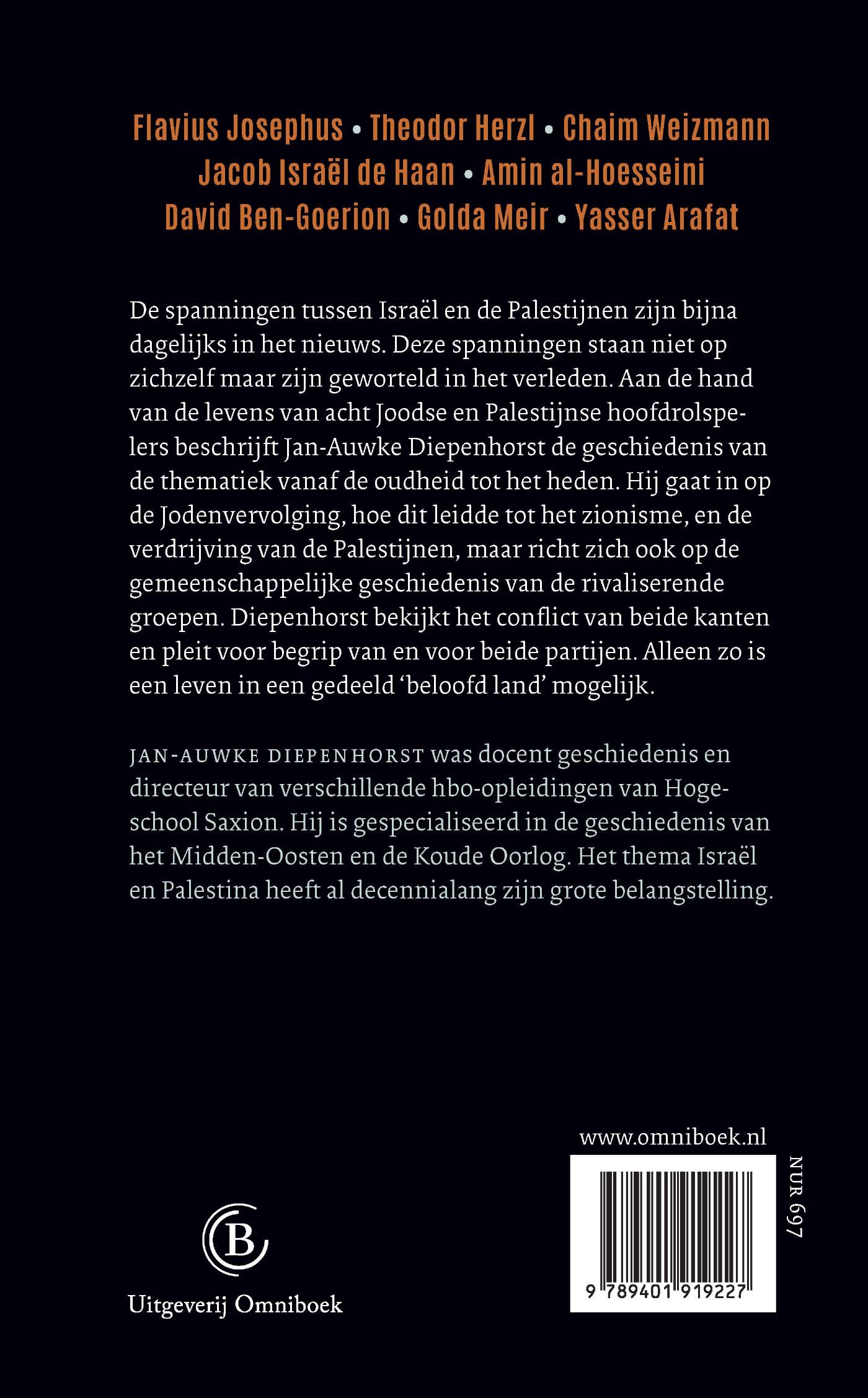 Achterkant van Rivalen in het beloofde land