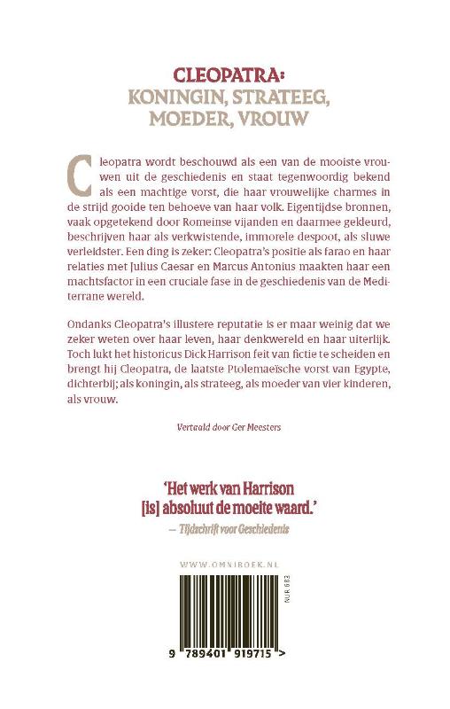 Achterkant van Cleopatra