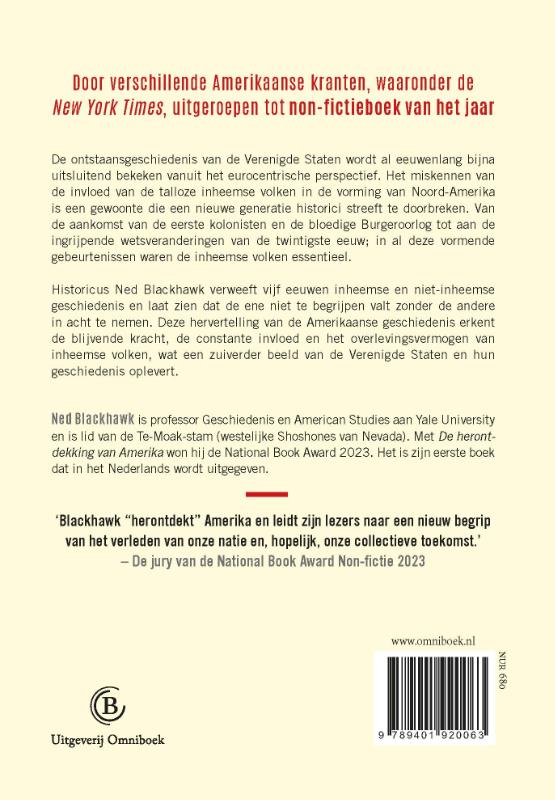 Achterkant van De herontdekking van Amerika