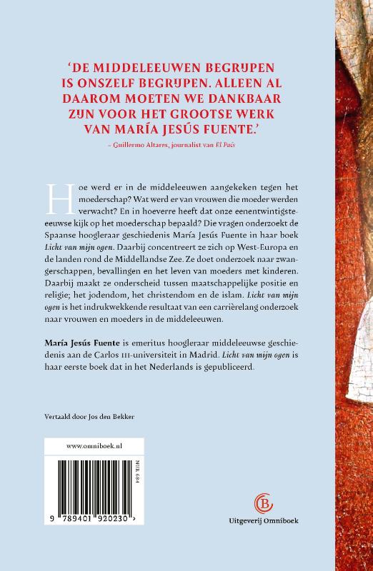 Achterkant van Licht van mijn ogen