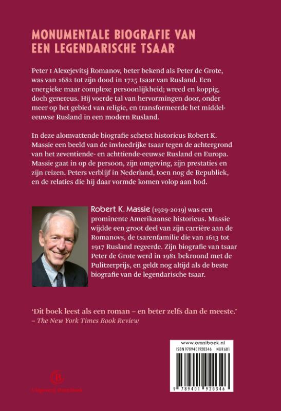Achterkant van Peter de Grote