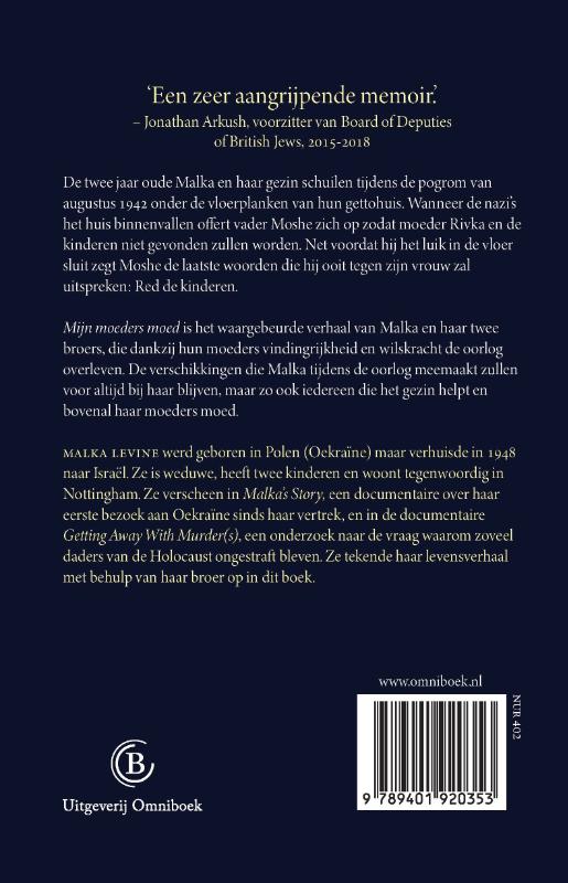 Achterkant van Mijn moeders moed