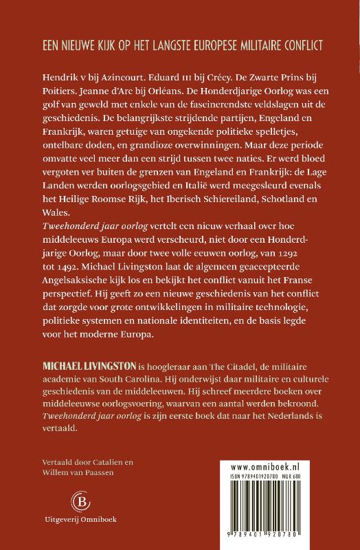 Achterkant van Tweehonderd jaar oorlog