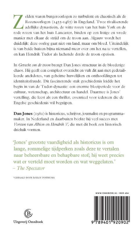 Achterkant van Gevecht om de troon