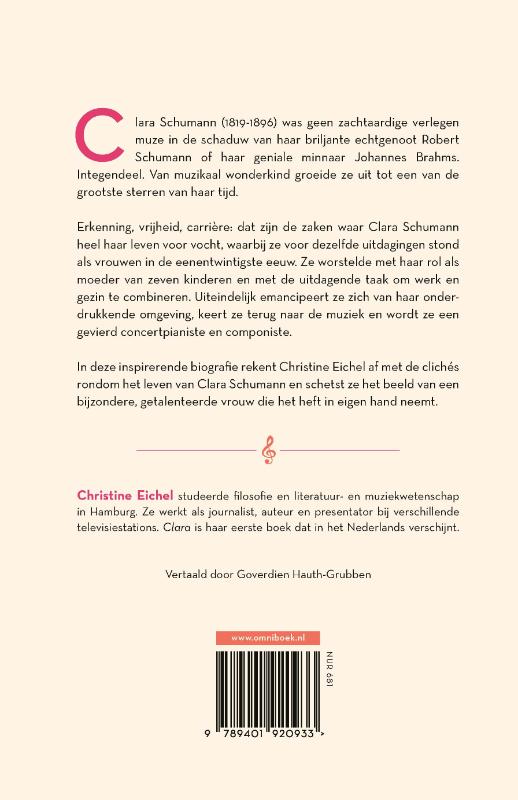 Achterkant van Clara