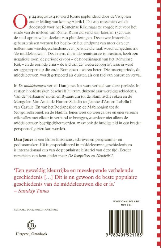 Achterkant van De middeleeuwen