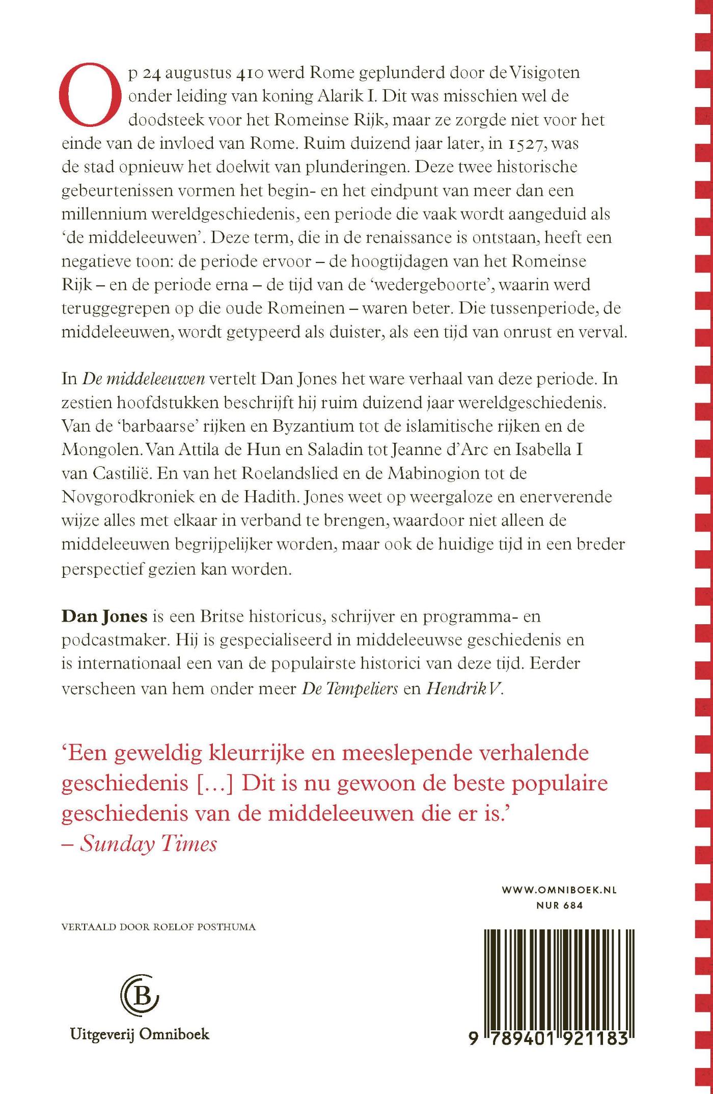Achterkant van De middeleeuwen