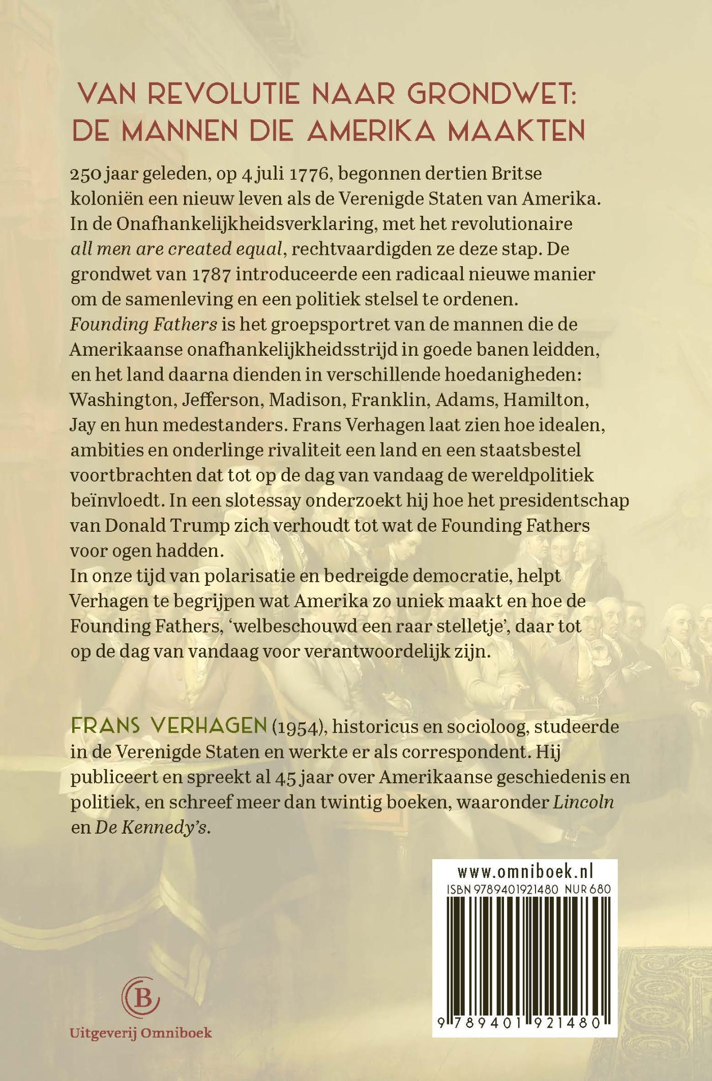 Achterkant van Founding Fathers